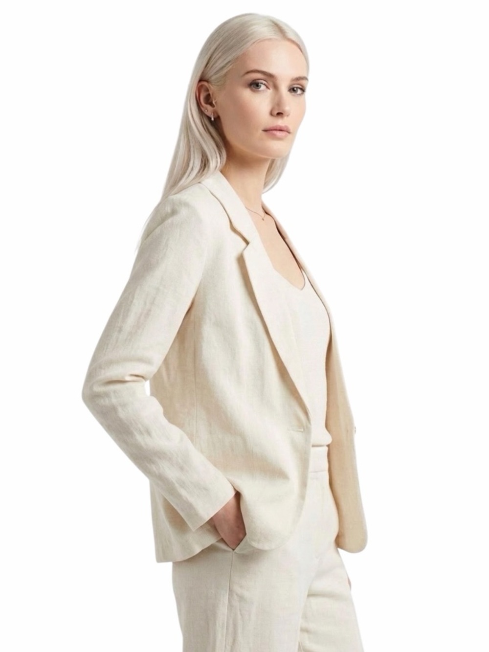 ⭐️ Vero Moda ($125) Beige Linen Blend Blazer - PTP 20